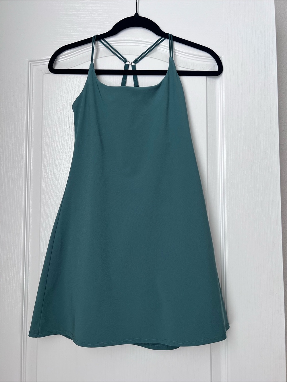 Abercrombie & Fitch Teal Double-Strap Mini Traveler Dress